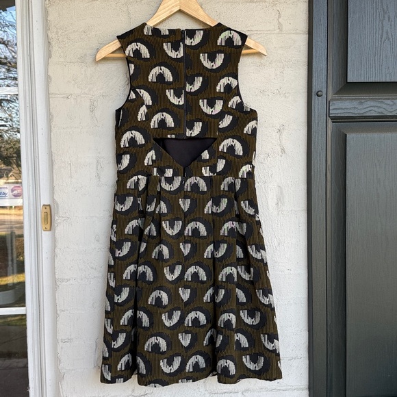 Anthropologie Hunter Dixon by Hunter Bell Adete Structured Jacquard Dress Size 4 - Picture 9 of 13